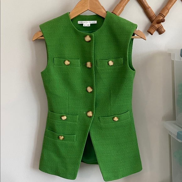 Veronica Beard Tamara Vest and Shorts Womens 0 00 - Picture 2 of 5